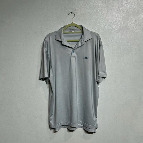 Peter Millar Other - Peter Millar Blue Polka Dot BR Embroidered Polo Sz M